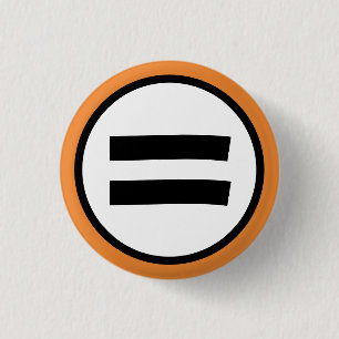 Badge Rond 2,50 Cm Signe égal