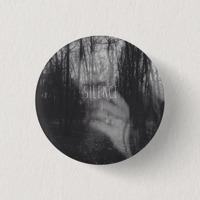 Badge Rond 2,50 Cm Silence (Devant)