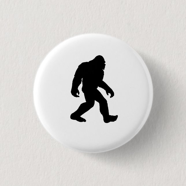 Badge Rond 2,50 Cm Silhouette de Bigfoot (Devant)