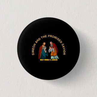 BADGE ROND 2,50 CM SIMÉON ET LE SAUVEUR PROMIS
