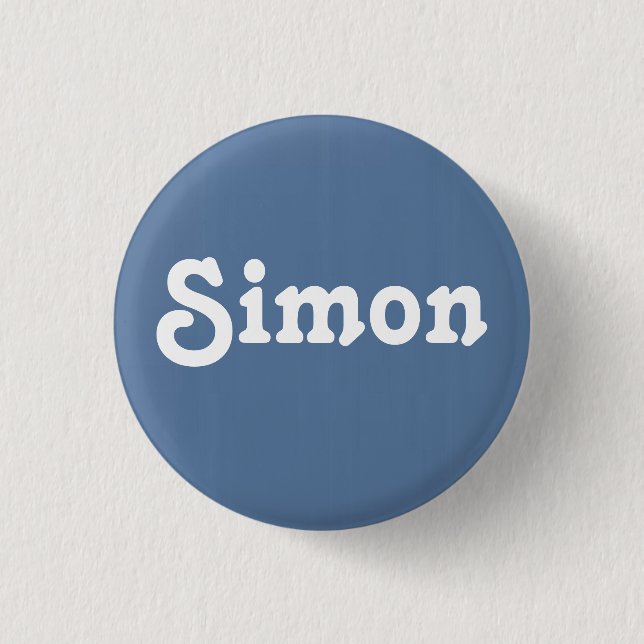 Badge Rond 2,50 Cm Simon bouton (Devant)
