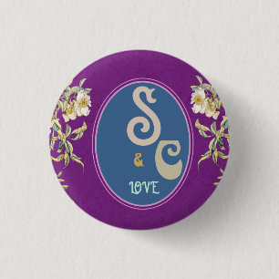BADGE ROND 2,50 CM SIMPLE COLORÉ MODERNE CADEAU FILLE SOEUR MOM