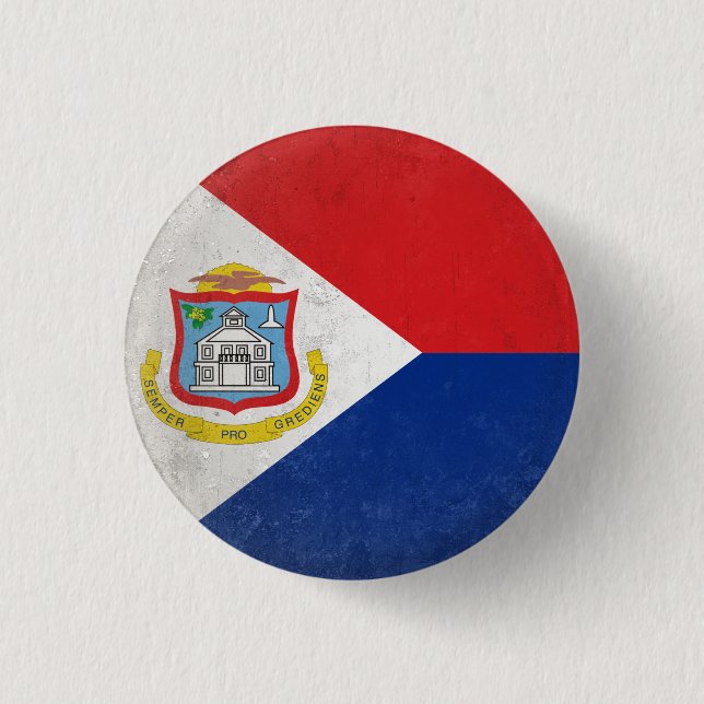 Badge Rond 2,50 Cm Sint Maarten (Devant)