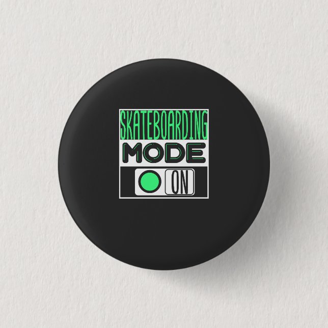 Badge Rond 2,50 Cm Skateboards (Devant)