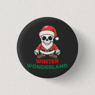 Badge Rond 2,50 Cm Skull de l'hiver
