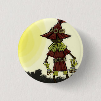 Badge Rond 2,50 Cm Skullkid pousse des feuilles la forêt
