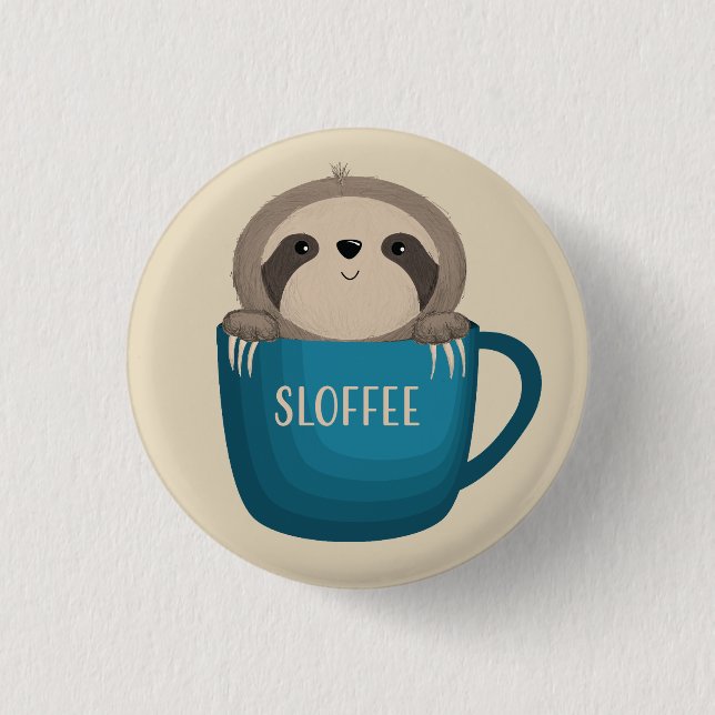 Badge Rond 2,50 Cm Sloffee ! (Devant)