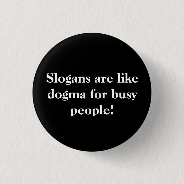 Badge Rond 2,50 Cm Slogans (Devant)