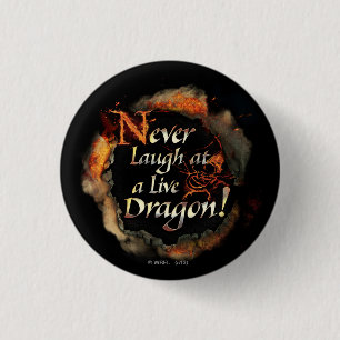 Badge Rond 2,50 Cm SMAUG™ - Graphique de logo pour ne jamais rire