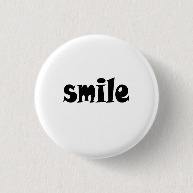 Badge Rond 2,50 Cm smi : e T-shirt (Devant)