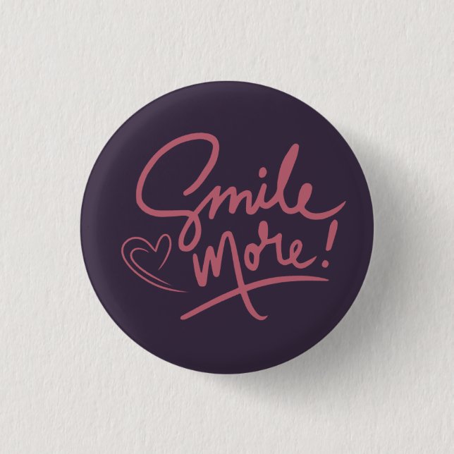 Badge Rond 2,50 Cm Smile  (Devant)