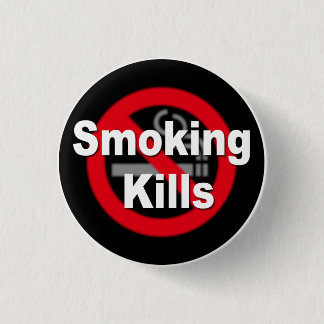 Badge Rond 2,50 Cm Smoking Kills