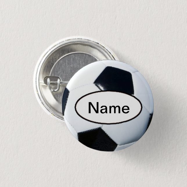 Badge Rond 2,50 Cm soccer avec vous (Devant & derrière)