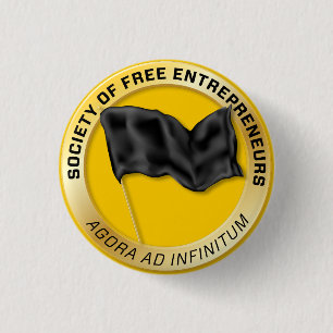 Badge Rond 2,50 Cm Société de bouton libre d'entrepreneurs