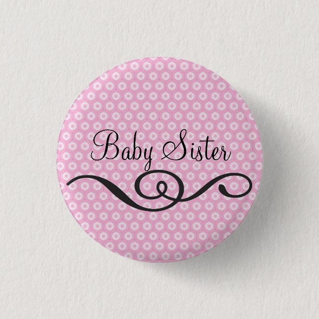 Badge Rond 2,50 Cm Soeur de bébé (Devant)
