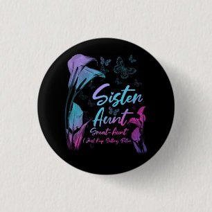 Badge Rond 2,50 Cm Soeur Tante Grande Tante Nouveau Bébé Je Continue