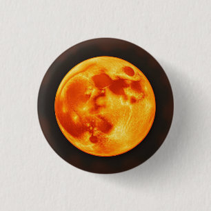 Badge Rond 2,50 Cm Soleil Brûlant