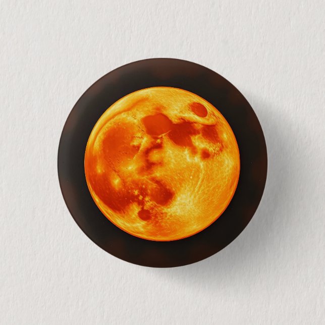 Badge Rond 2,50 Cm Soleil Brûlant (Devant)