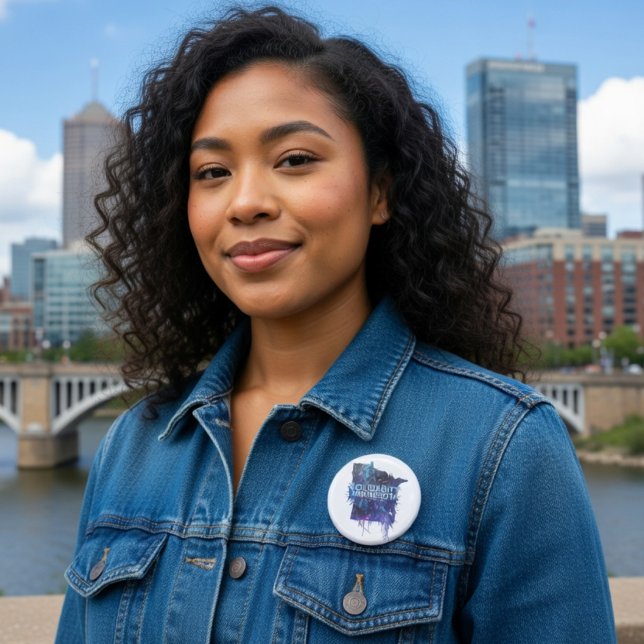 Badge Rond 2,50 Cm Solidarité Minnesota (Créateur téléchargé)