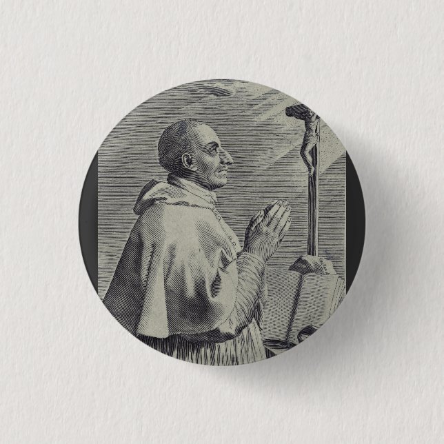 Badge Rond 2,50 Cm Son Éminence Saint Charles Borromeo (Devant)