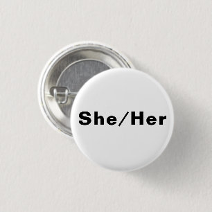 Badge Rond 2,50 Cm Son genre pronouns Lgbtq orgueil noir blanc