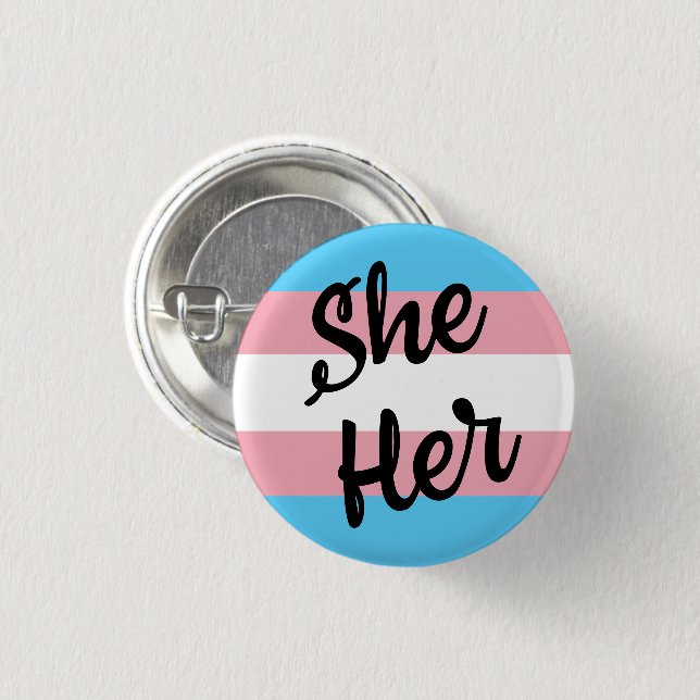 Badge Rond 2,50 Cm Son Pronounounounours Bouton Trans (Devant & derrière)