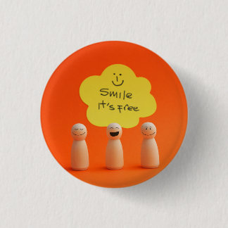 Badge Rond 2,50 Cm Sonríe, es gratis