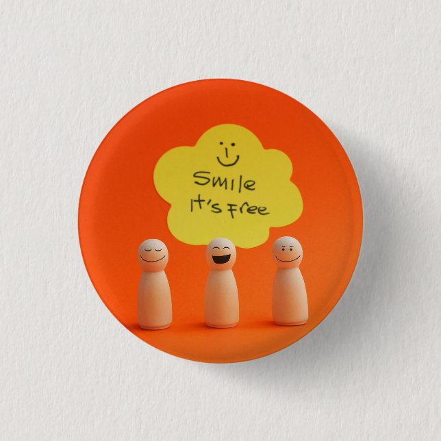 Badge Rond 2,50 Cm Sonríe, es gratis (Devant)