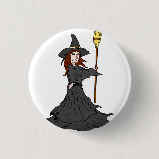 Badge Rond 2,50 Cm Sorcière envoûtante