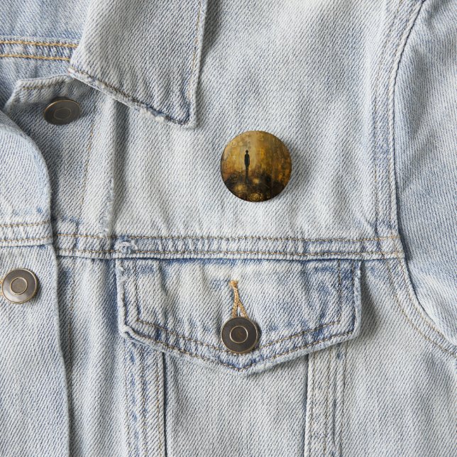 Badge Rond 2,50 Cm Sort dans mon ombre (En situation)