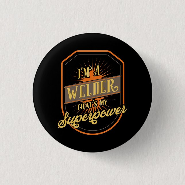 Badge Rond 2,50 Cm Soudage soudeur (Devant)