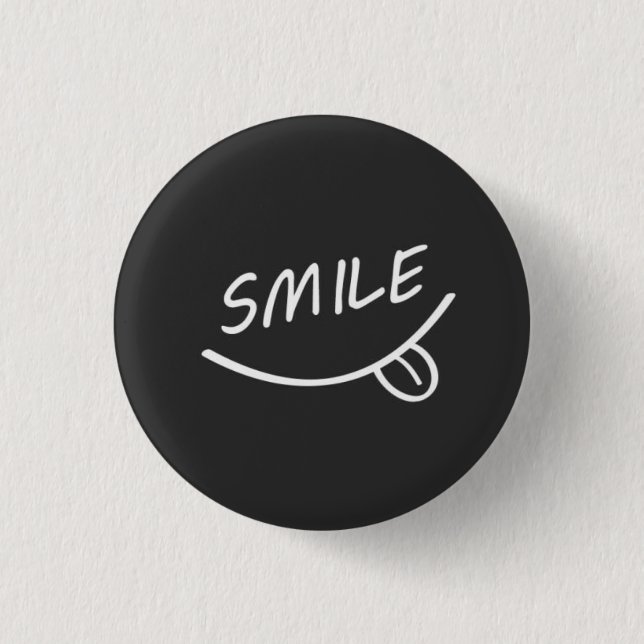 Badge Rond 2,50 Cm Sourire (Devant)