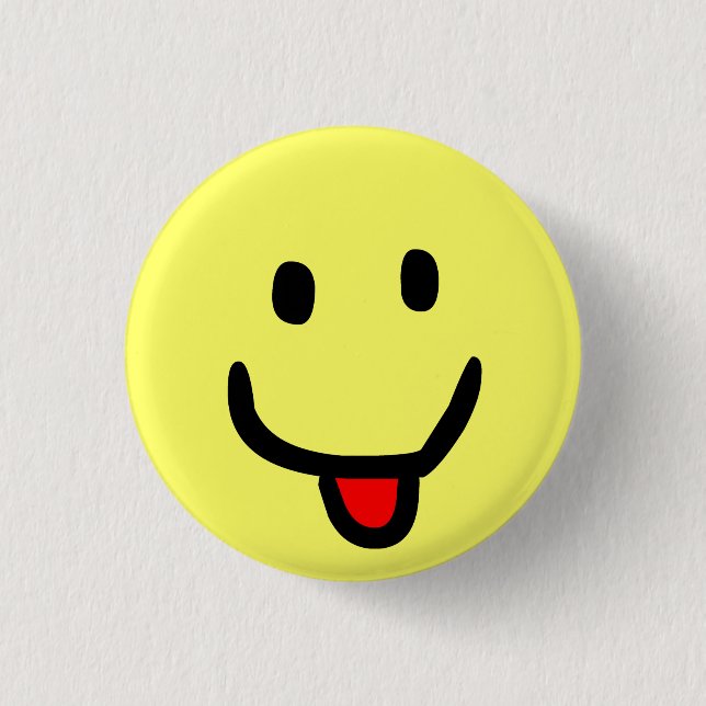 Badge Rond 2,50 Cm Sourire heureux (Devant)