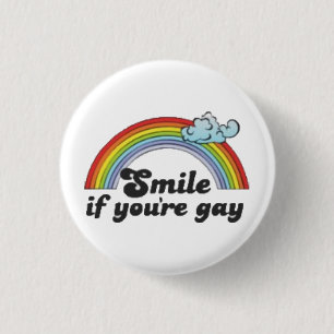 Badge Rond 2,50 Cm Sourire si vous êtes gais