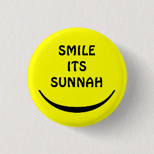 Badge Rond 2,50 Cm sourire son bouton sunnah