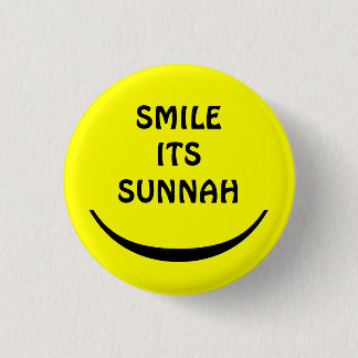 Badge Rond 2,50 Cm sourire son bouton sunnah