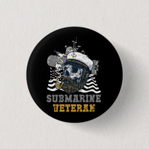 Badge Rond 2,50 Cm Sous-marin militaire - sous-marinier - crâne Capta
