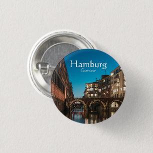 Badge Rond 2,50 Cm Souvenir Hambourg