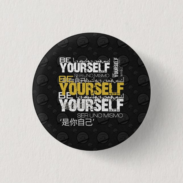 Badge Rond 2,50 Cm Soyez vous-même bouton rond (Devant)