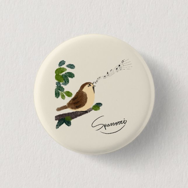 Badge Rond 2,50 Cm Sparrotti ! パ ロ ィ ! (Devant)