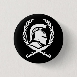 Badge Rond 2,50 Cm Spartan