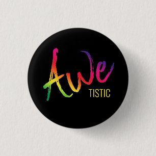 Badge Rond 2,50 Cm Spectre de Sensibilisation sur l'autisme Awetistiq