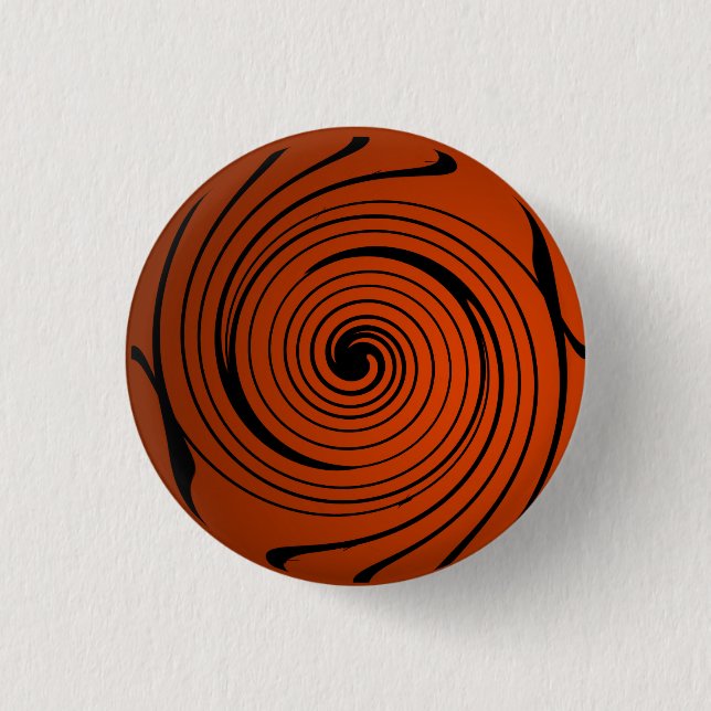 Badge Rond 2,50 Cm Spirale d'Halloween (Devant)