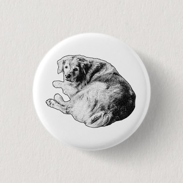 Badge Rond 2,50 Cm Spirale Douce, Regard Amical (Devant)