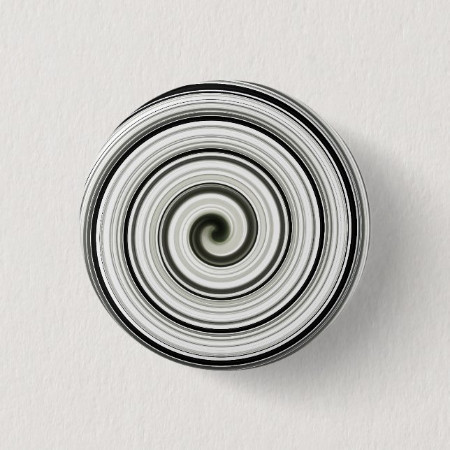Badge Rond 2,50 Cm spirale noire et blanche (Devant)