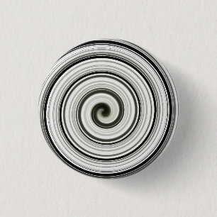 Badge Rond 2,50 Cm spirale noire et blanche