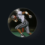 Badge Rond 2,50 Cm Sports photo de football personnalisés<br><div class="desc">Bouton Sports photo de football personnalisé</div>