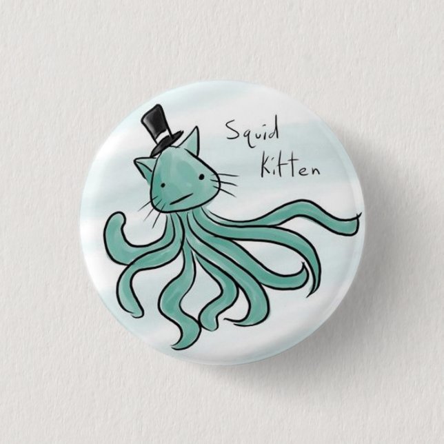 Badge Rond 2,50 Cm SquidKitten (Devant)