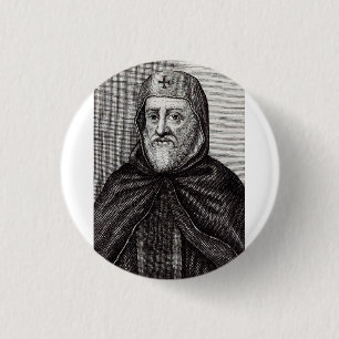 Badge Rond 2,50 Cm St Ephrem le Syrien Enseignant du Repentir Art