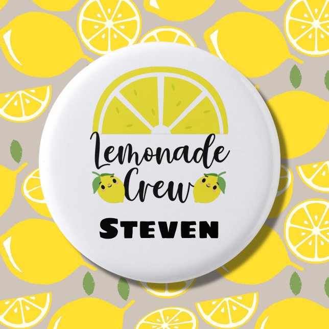 Badge Rond 2,50 Cm Stand de Lemonade Personnalisé (Créateur téléchargé)